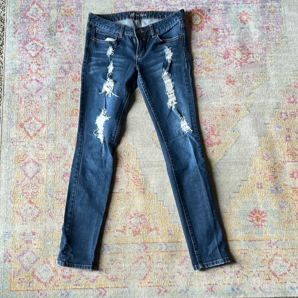 Guess ripped skinny jeans